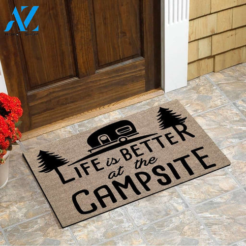 Life Is Better at The Campsite Outdoor & Indoor Welcome Doormat Camping gifts  FSD1562