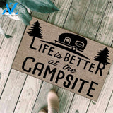Life Is Better at The Campsite Outdoor & Indoor Welcome Doormat Camping gifts  FSD1562