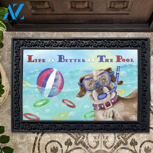 Life is Better in the Pool Doormat - 18" x 30"