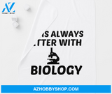 Life Is Better With Biology Fleece Blanket Home Decor Bedding Couch Sofa Soft and Comfy Cozy Gift For Students Teacher Parents Educational Gift for Biology Lover