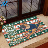 Life Is Better With German Shepherd Christmas Doormat, Dog Doormat PTU