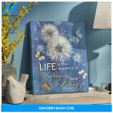 Life Is Butterfly Purple Wall Art Canvas