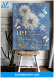 Zalooo Life Is Butterfly Purple Wall Art Canvas
