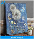 Zalooo Life Is Butterfly Purple Wall Art Canvas