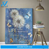 Zalooo Life Is Butterfly Purple Wall Art Canvas