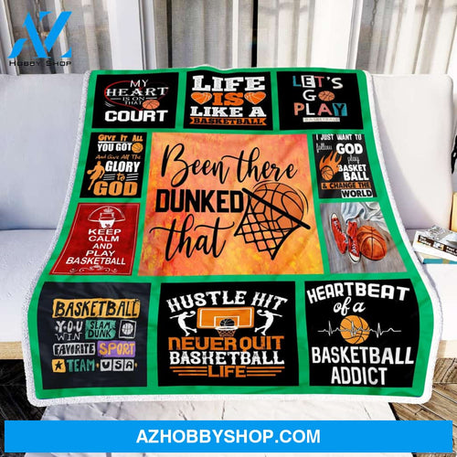 Life Is Like A Basketball Fleece Blanket Home Decor Bedding Couch Sofa Soft And Comfy Cozy Gift For Family Friend Gift For Basketball Lover