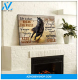 Life Is Short Horse Wall Matte Canvas Christmas Wall Art