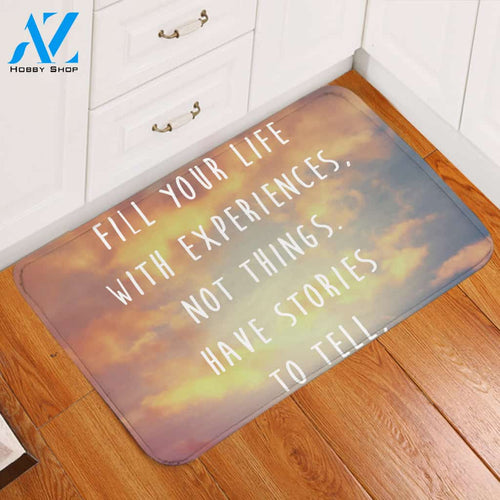 Life Quote Door Mat