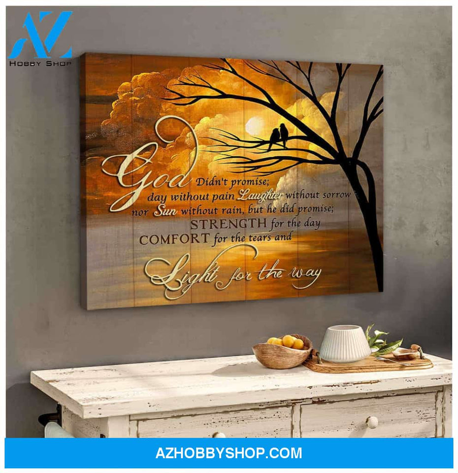 Light for the way Bird Canvas Wall Art Decor