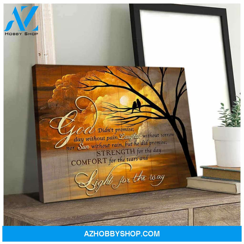 Light for the way Bird Canvas Wall Art Decor