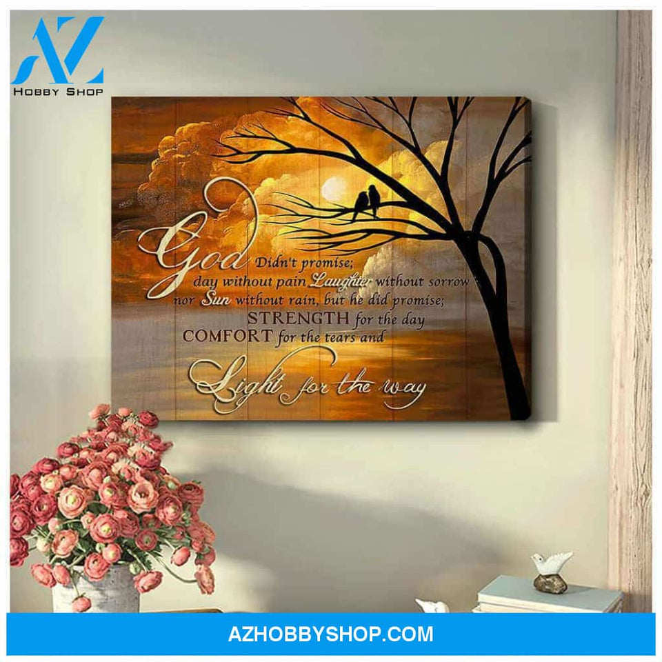 Light for the way Bird Canvas Wall Art Decor