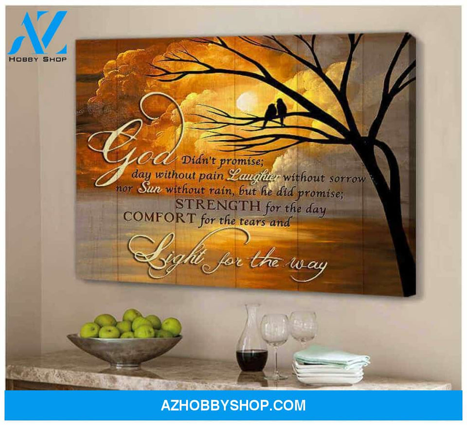 Light for the way Bird Canvas Wall Art Decor