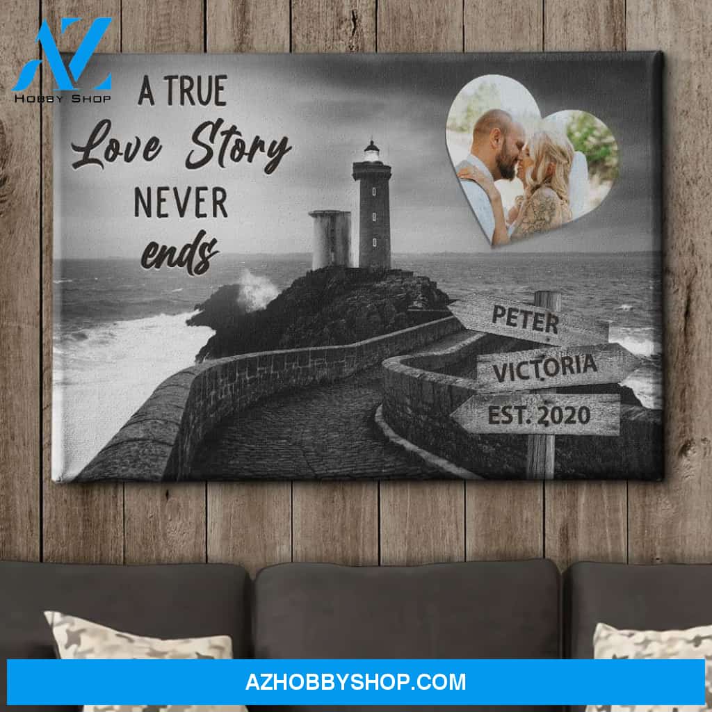Lighthouse - Personalized Custom Name Canvas