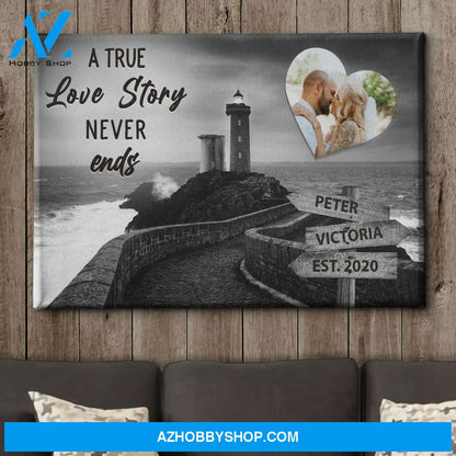 Lighthouse - Personalized Custom Name Canvas
