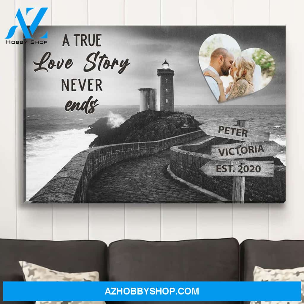 Lighthouse - Personalized Custom Name Canvas