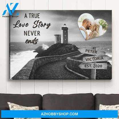 Lighthouse - Personalized Custom Name Canvas