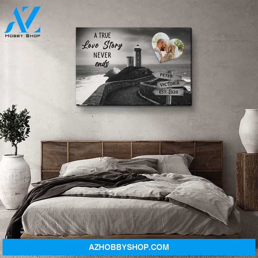 Lighthouse - Personalized Custom Name Canvas