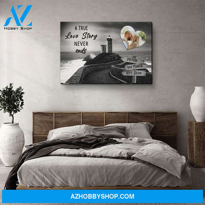 Lighthouse - Personalized Custom Name Canvas