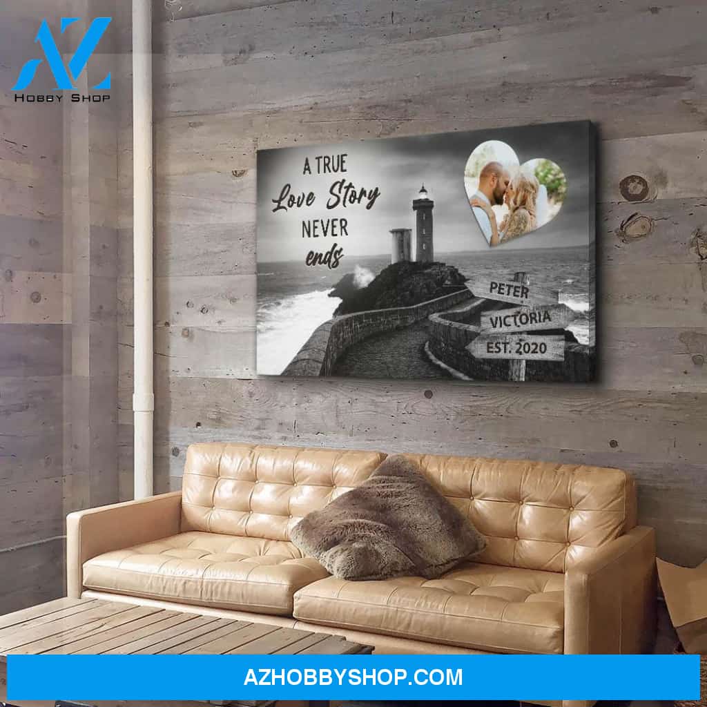 Lighthouse - Personalized Custom Name Canvas