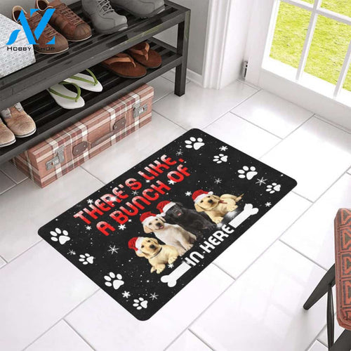 Like A Bunch Of Labrador Retrievers Rubber Easy Clean Welcome DoorMat | Felt And Rubber | 40x60 cm | 45x75 cm | 60x90 cm | Colorful | DO1428