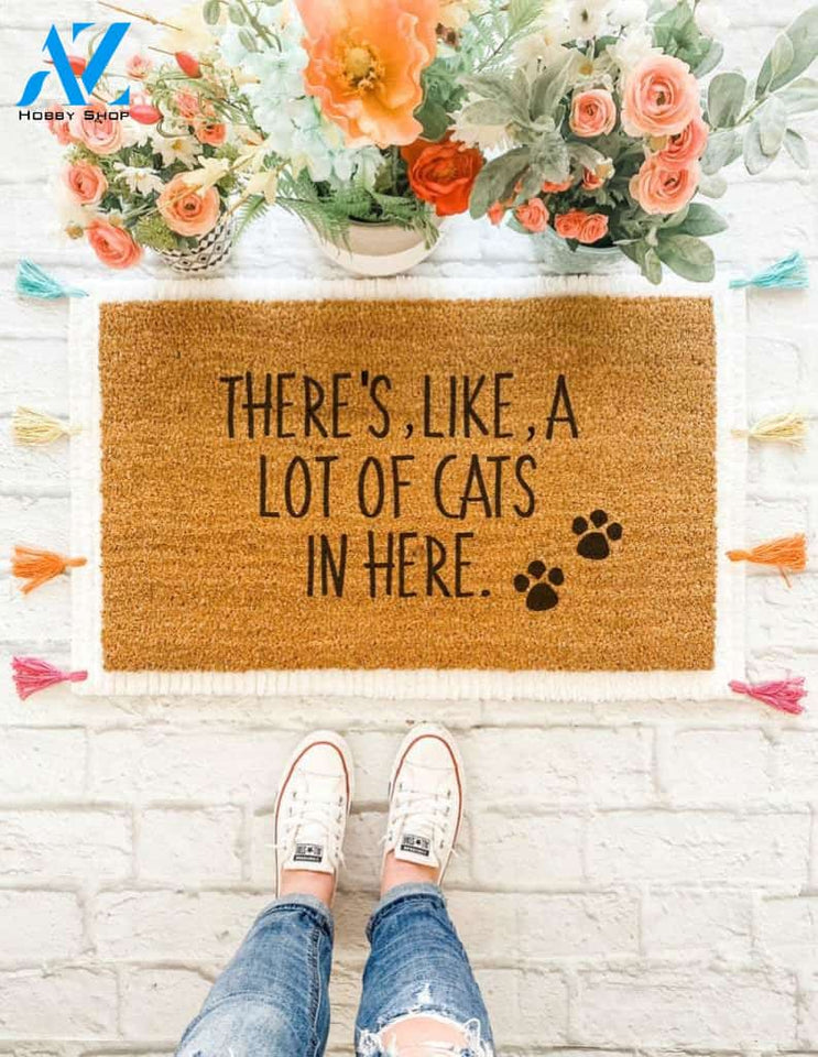 Like A Lot Of Cats Doormat, Funny Doormat, Cute Welcome Mat, Door Mat, Front Porch, Housewarming