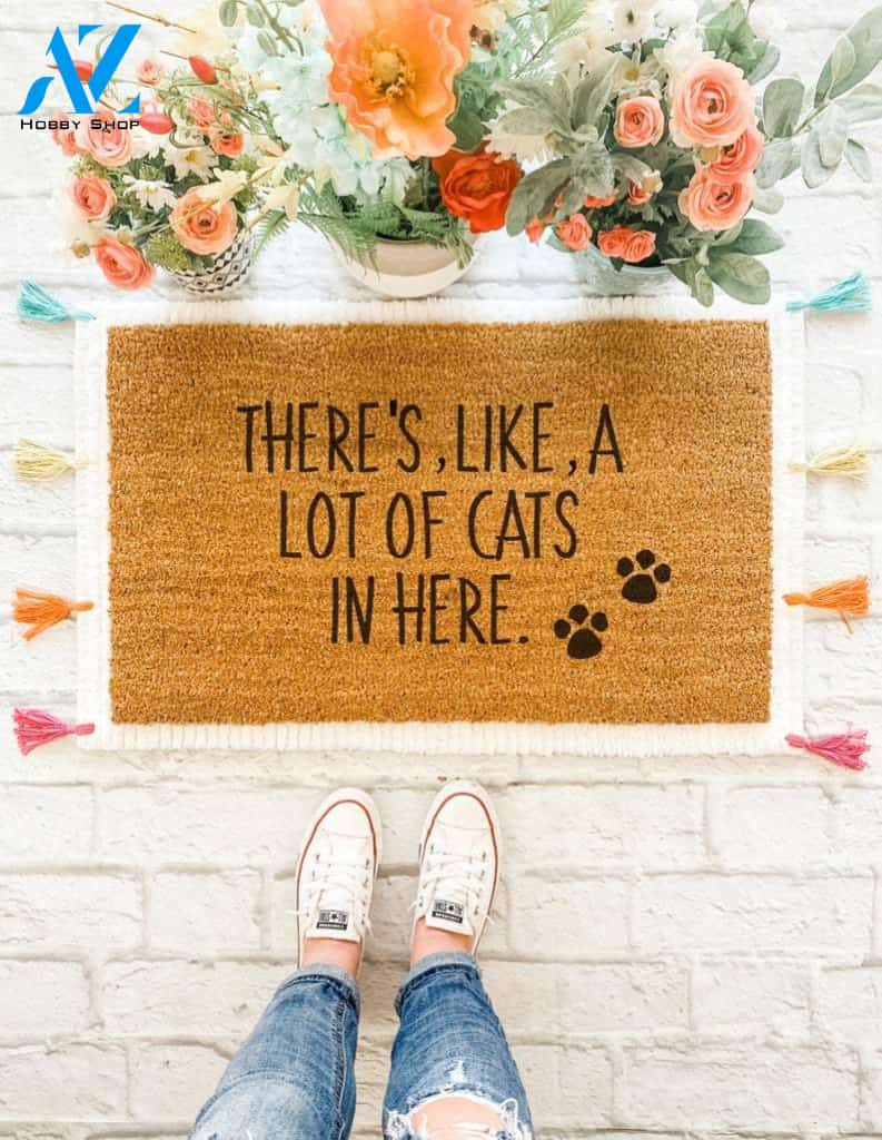 Like A Lot Of Cats Doormat, Funny Doormat, Cute Welcome Mat, Door Mat, Front Porch, Housewarming