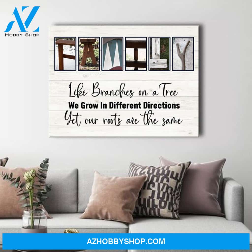 Like Branches On Tree Different Directions But Same Root Family Name Canvas