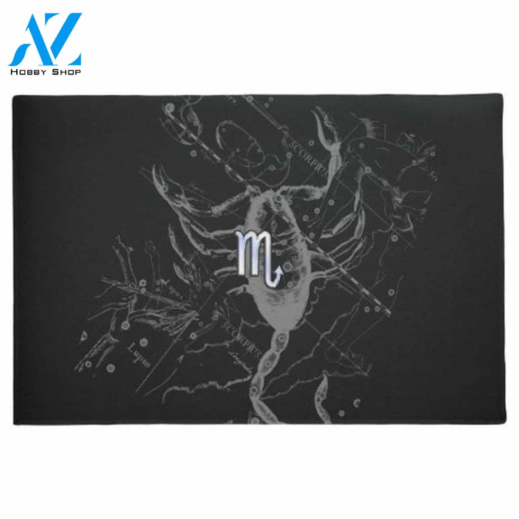 Like Scorpio White Zodiac Doormat Welcome Mat House Warming Gift Home Decor Funny Doormat Gift Idea