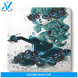 Lilac Flower With Butterfly – Landscape Canvas