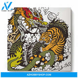 Lilac Flower With Butterfly – Landscape Canvas