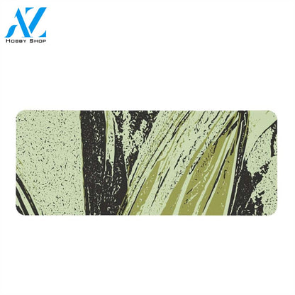 Lime Cream, Pickled Pepper & Meteorite Rectangular Doormat