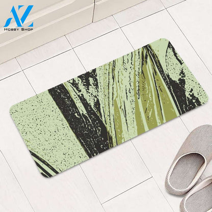 Lime Cream, Pickled Pepper & Meteorite Rectangular Doormat