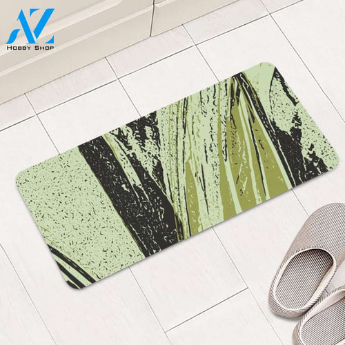 Lime Cream, Pickled Pepper & Meteorite Rectangular Doormat