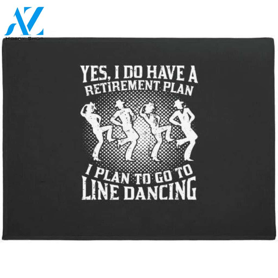 Personalized Name Family House Line Dance Line Dancing Retirement Plan Retired Gi Doormat Floor Mat Door Mat Home Decor