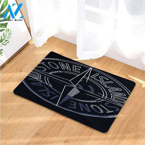 line dash stone island logo doormats