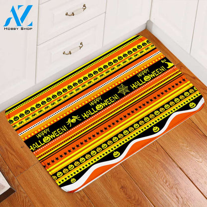 Line Decoration Halloween Door Mat
