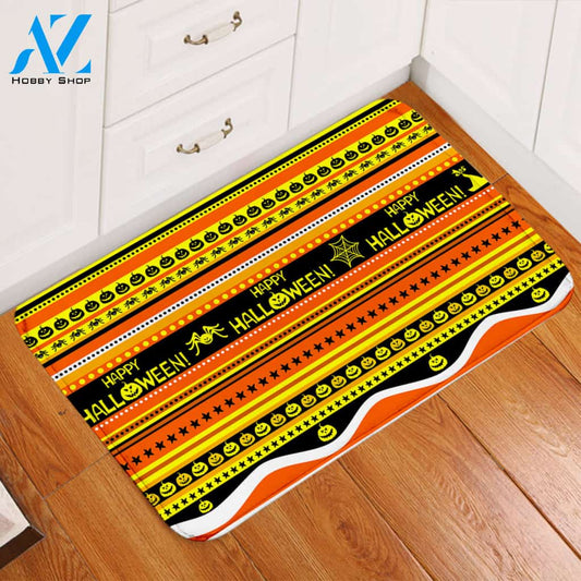 Line Decoration Halloween Door Mat