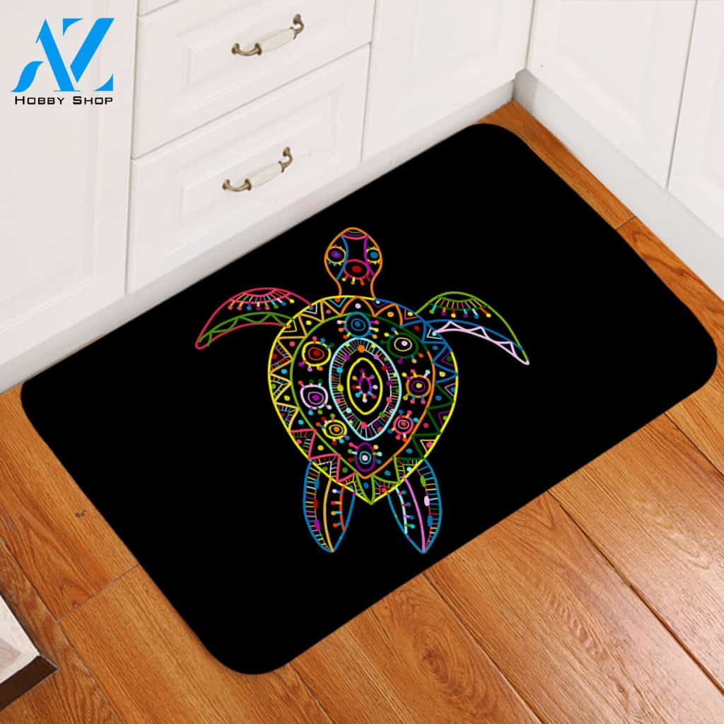 Lined Turtle Door Mat