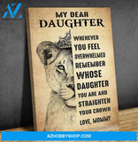 Lion Canvas Gift For Daughter-Hanging Art Above Bed