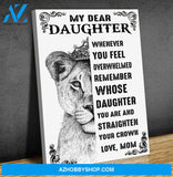 Lion Canvas Gift For Daughter-Hanging Art Above Bed