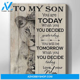 Lion Canvas Gift For Daughter-Hanging Art Above Bed