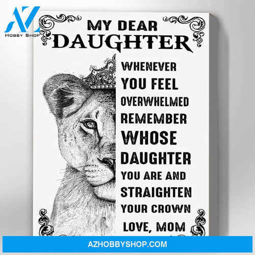 Lion Canvas Gift For Daughter-Hanging Art Above Bed