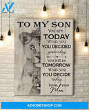 Lion Canvas Gift For Daughter-Hanging Art Above Bed