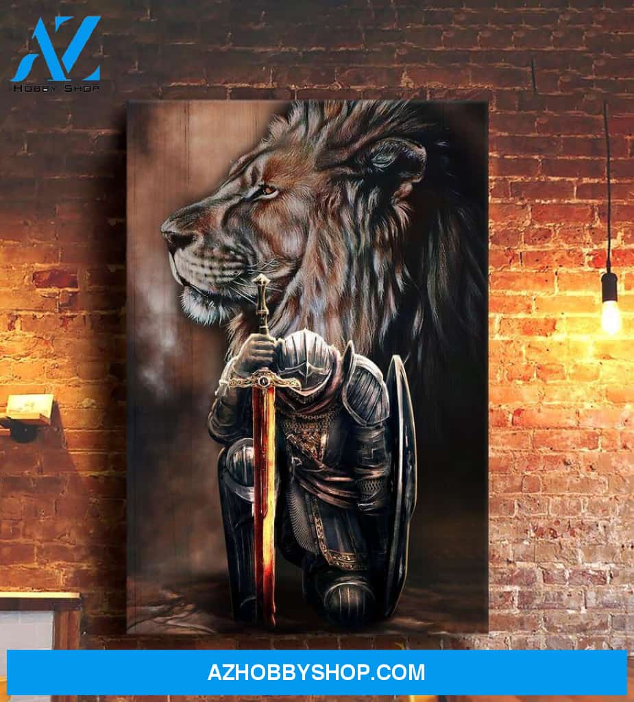 Lion I am the storm Canvas And Poster, Wall Decor Visual Art