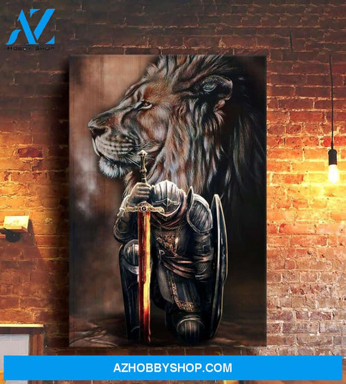 Lion I am the storm Canvas And Poster, Wall Decor Visual Art