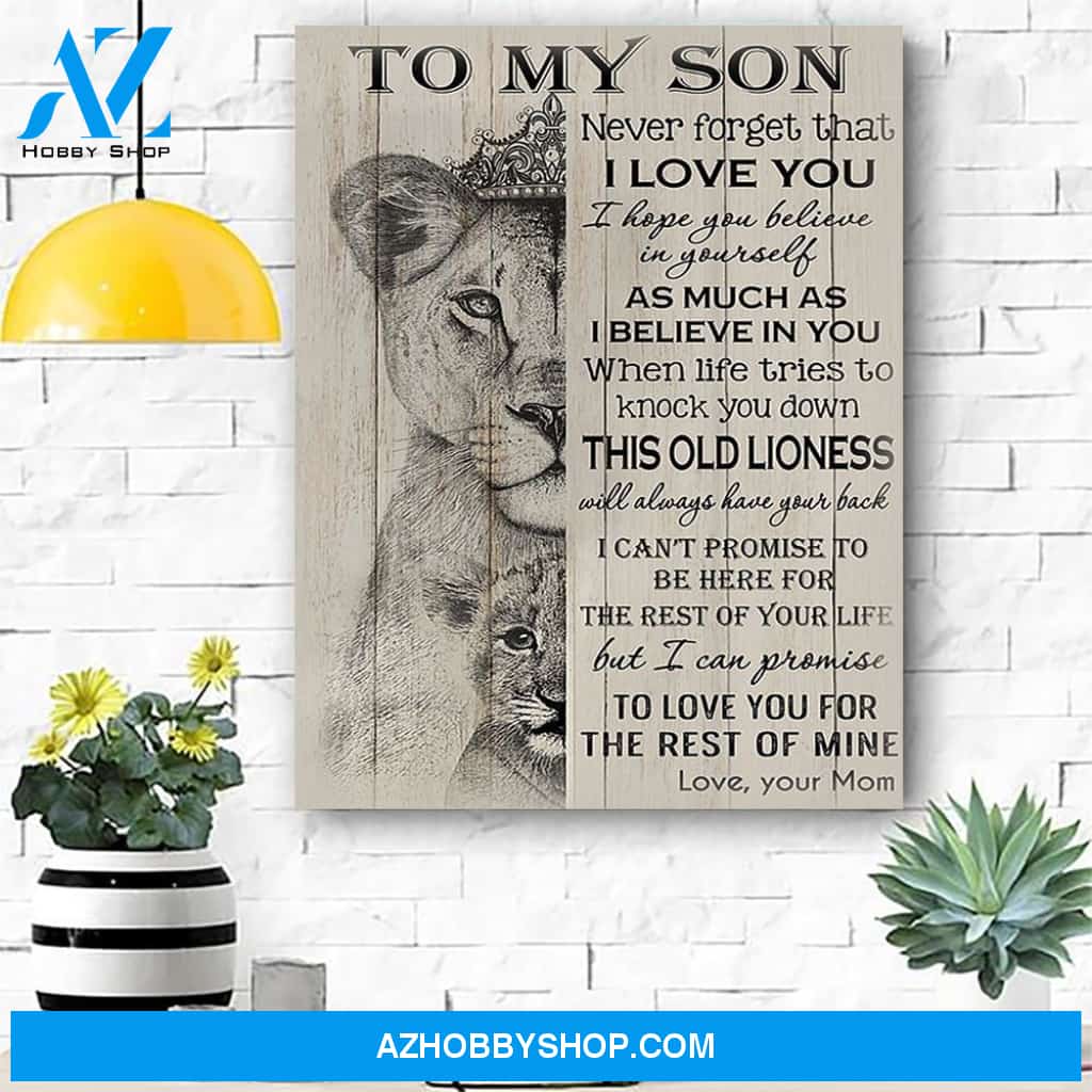 Lion To My Son Canvas Print Wall Art - Matte Canvas