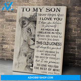 Lion To My Son Canvas Print Wall Art - Matte Canvas