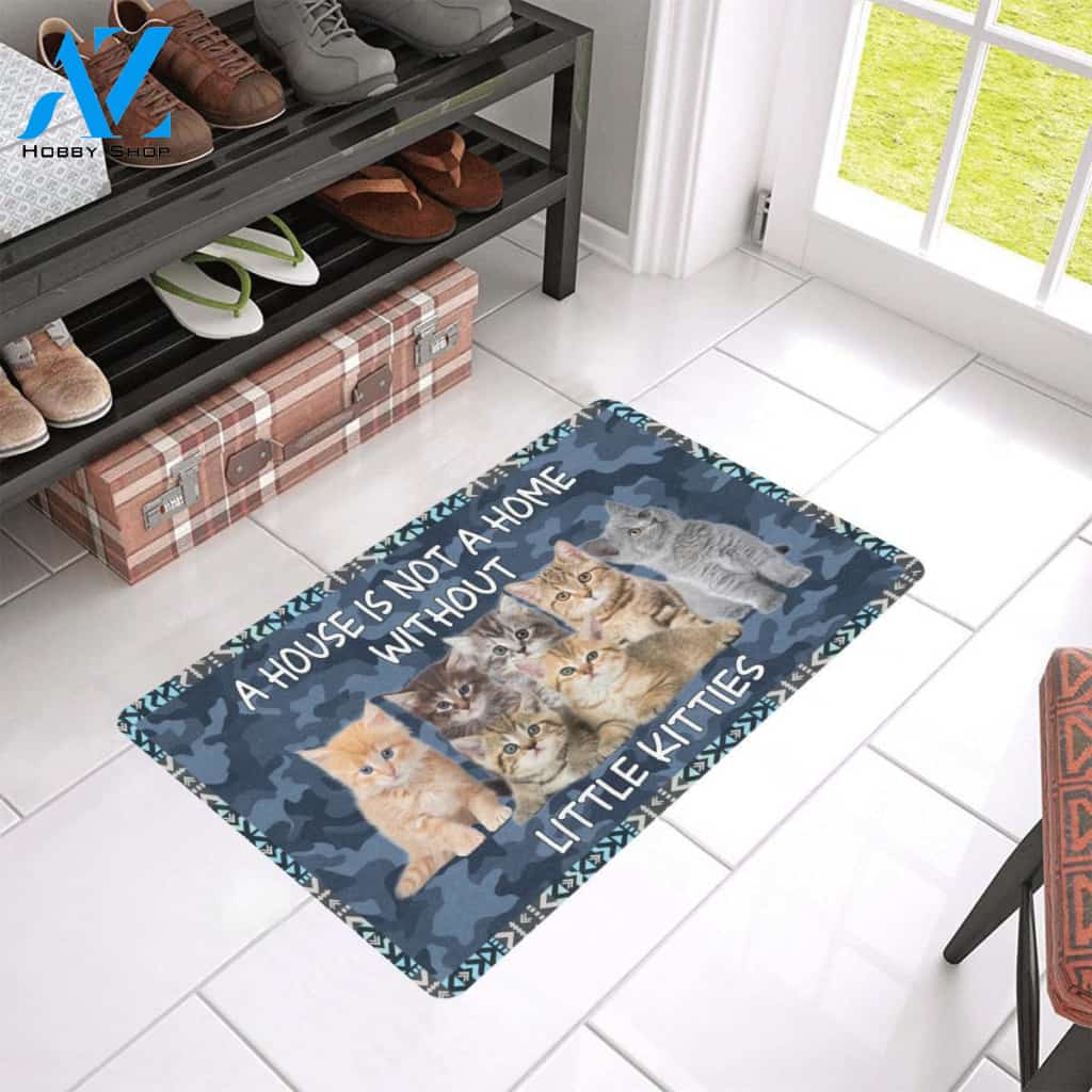 Little Kittens A House Is Not A Home Doormat Indoor And Outdoor Mat Entrance Rug Sweet Home Decor Housewarming Gift Gift For Friend Family Stem Feminist