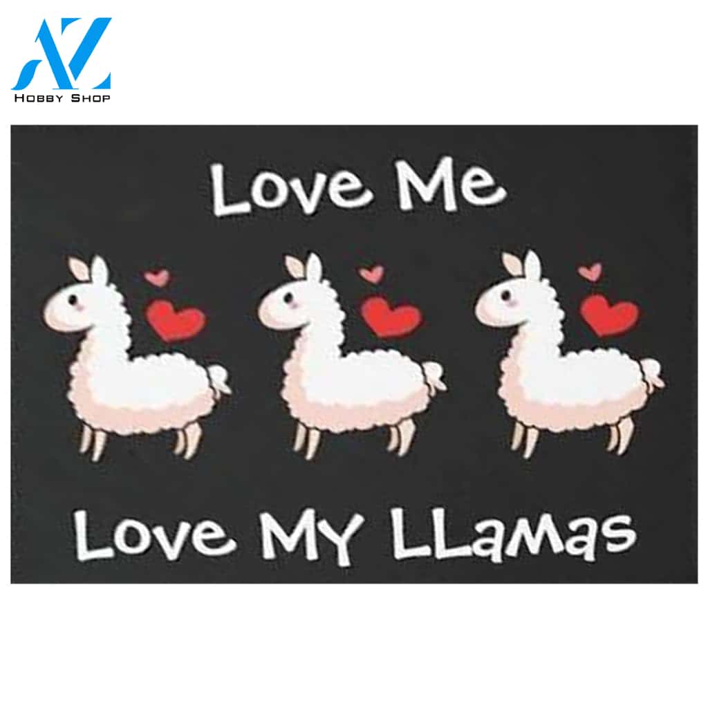 Little Llama Love Doormat Welcome Mat House Warming Gift Home Decor Funny Doormat Gift Idea