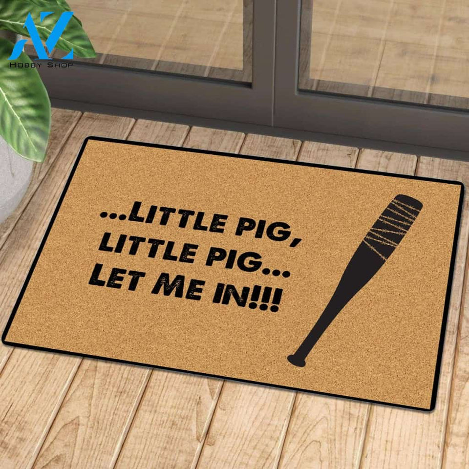 Little Pig Let Me In Doormat | Welcome Mat | House Warming Gift